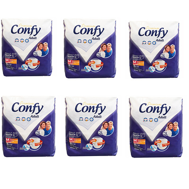 پوشک شورتی بزرگسال کانفی مدل پریمیوم سایز متوسط مجموعه 6 عددی