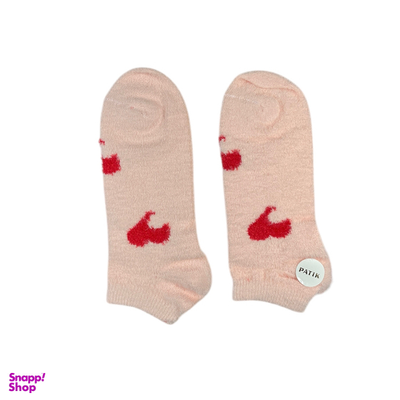 جوراب زنانه مچی پشمی طرح قلب کد 24243