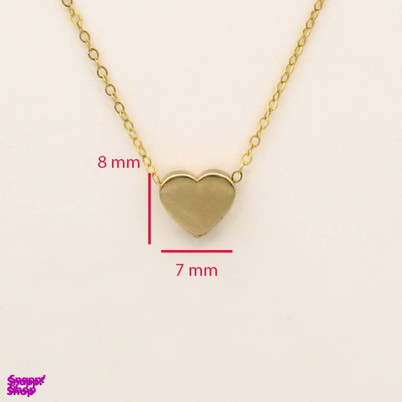 گردنبند طلا 18 عیار زنانه دلوکس مدل قلب 3 بعدی کد D 17
