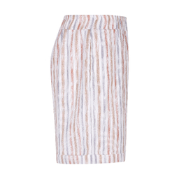 ست تیشرت و شورتک زنانه لوینت مدل strip کد 6397 رنگ کرم