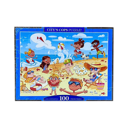پازل 100 تکه فنسی طرح بچه های ساحل