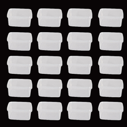 ظرف نگهدارنده فریزری مایکروویوی پولاد پویش گنجایش 500 سی سی کد 41 مجموعه 20 عددی