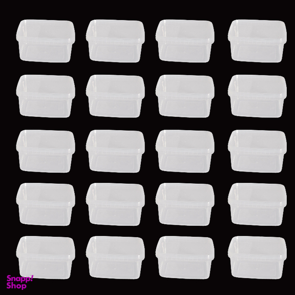 ظرف نگهدارنده فریزری مایکروویوی پولاد پویش گنجایش 500 سی سی کد 41 مجموعه 20 عددی