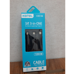 کابل تبدیل USB به microUSB  / لایتنینگ  / USB-C کاجیتل مدل 3in1 طول 1.2 متر