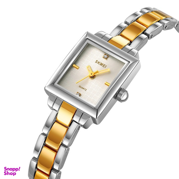 ساعت عقربه ای زنانه اسکمی کد 2315 رنگ نقره ای طلایی