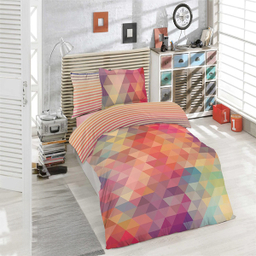 لحاف یک نفره 5 تکه مدل رنگین کمان 2 کد 16010