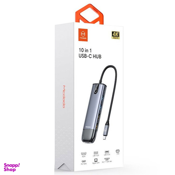 هاب 10 پورت USB-C مک دودو مدل HU-7420