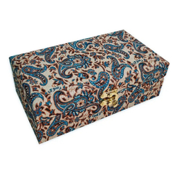 پک هدیه زعفران ستاره زعفرانیه طرح ترمه مدل اطلس