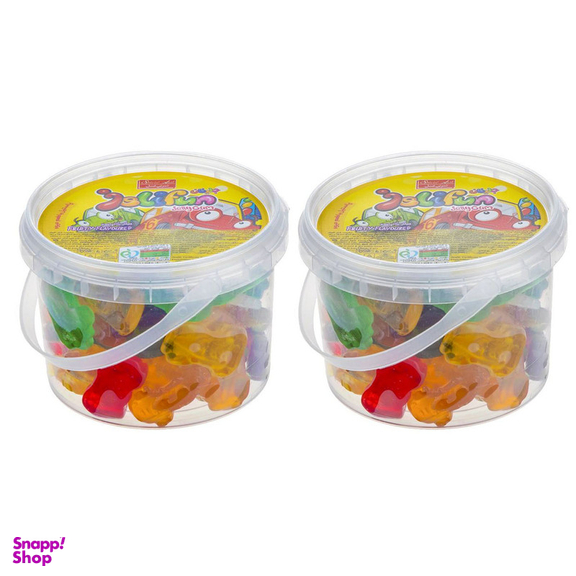 پاستیل میوه ای طرح ماشین ژلیفان شیرین عسل وزن 300 گرم بسته 2 عددی