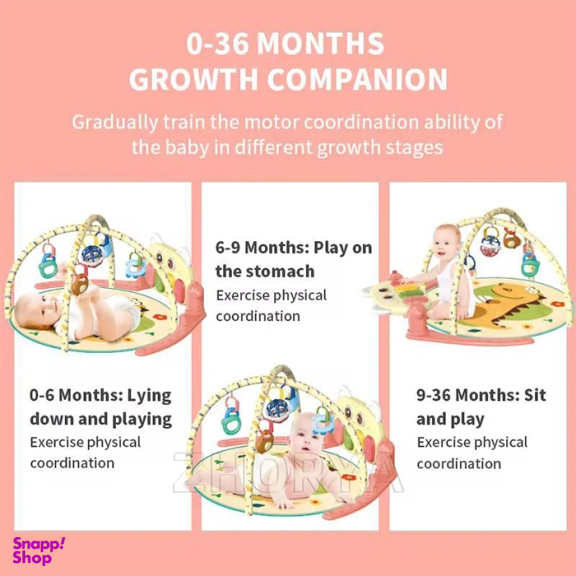 تشک بازی موزیکال پیانو دار طرح دایناسور