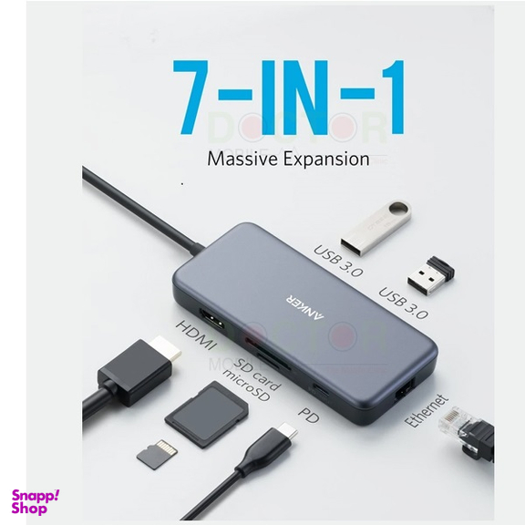 هاب 7 پورت Type-C انکر مدل Anker A8352