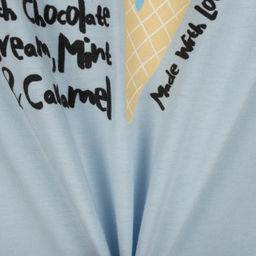 ست تیشرت و شلوارک زنانه رنگ آبی روشن مدل GD-17360256