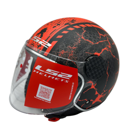 کلاه کاسکت ال اس تو کد Ls2 of 558 sphere lux matt black red