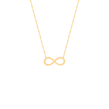 گردنبند طلا 18 عیار زنانه پرسته مدل بی تهایت