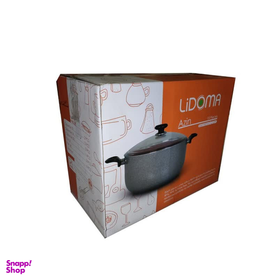 سرویس قابلمه و تابه گرانیت 15 پارچه لیدوما مدل آذی