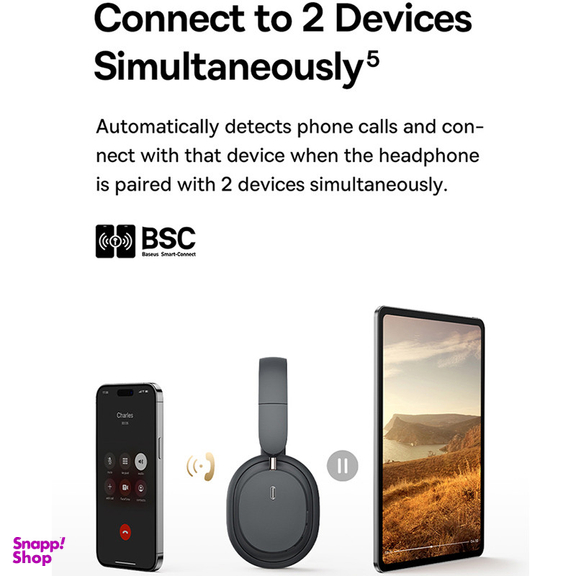 هدفون بلوتوثی بیسوس مدل Bowie D05