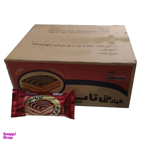 کیک تی تاب سالمین وزن 50 گرم بسته 36 عددی