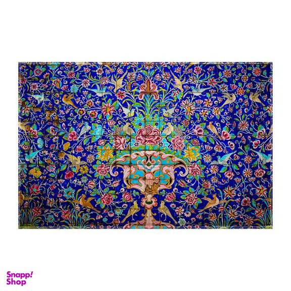 کاغذ کادو ترمه طراحان ایده مدل کاشی گل و مرغ کد TRM515