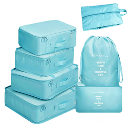 نظم دهنده ساک و چمدان تن تن مدل Colorful Life مجموعه 7 عددی