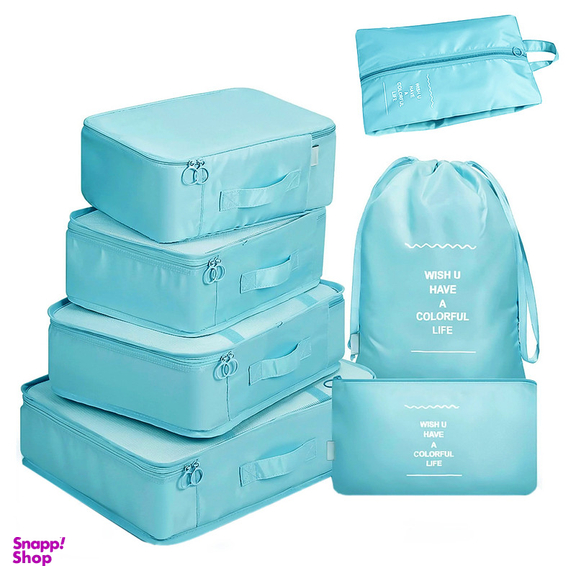 نظم دهنده ساک و چمدان تن تن مدل Colorful Life مجموعه 7 عددی