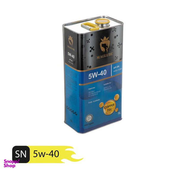 روغن موتور خودرو مگلوب مدل COPPER TEC SN 5W40 حجم 5 لیتر