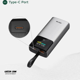 پاوربانک گرین لاین مدل Voltix PD20W ظرفیت 10000 میلی آمپر ساعت