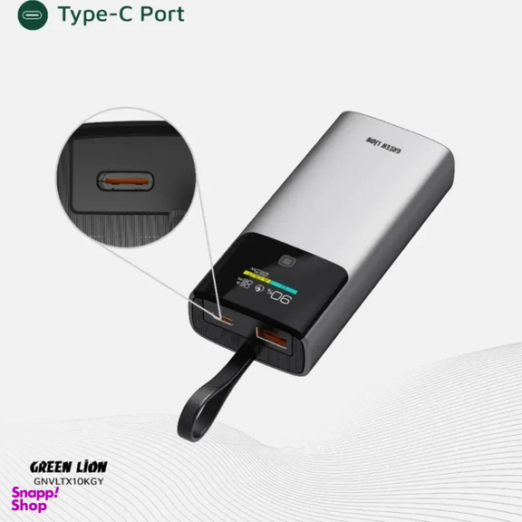 پاوربانک گرین لاین مدل Voltix PD20W ظرفیت 10000 میلی آمپر ساعت