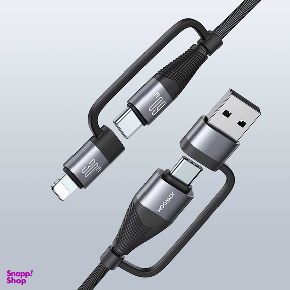 کابل دیتا USB/Type-C به Lightning/Type-C جوی روم مدل SA37-2T2 طول 1.2 متر