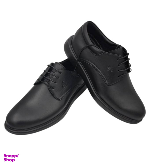 کفش طبی چرم مردانه ریباری مدل K214 رنگ مشکی