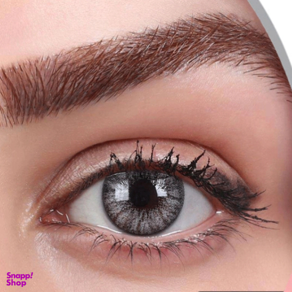 لنز فصلی بیوتی شماره 205 رنگ طوسی دور مشکی