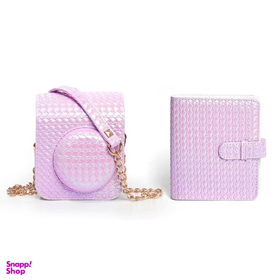 کیف و آلبوم چرمی دوربین فوجی فیلم کد 2221 Instax Mini 12 Bag + Album