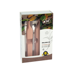 ست قاشق چنگال ATC مدل خطی کد A955 مجموعه 12 عددی