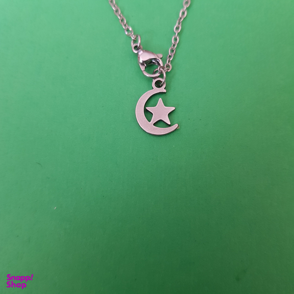 آویز ساعت زنانه مدل ماه و ستاره