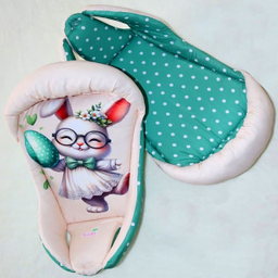 قنداق نوزاد مدل سوئیسی دورو طرح خرگوش خال خالی کد 20