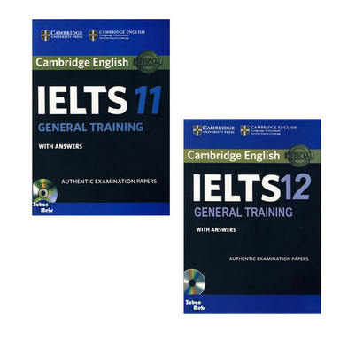 کتاب Cambridge IELTS 11_12 General اثر جمعی از نویسندگان انتشارات زبان مهر مجموعه 2 جلدی