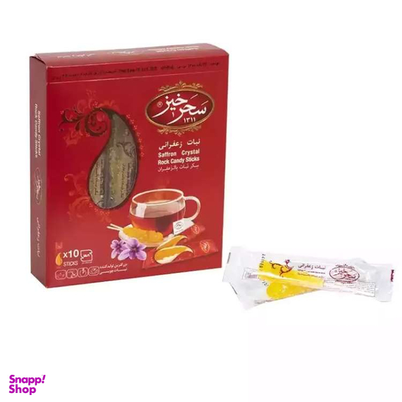 نبات چوبی زعفرانی روکش دار سحرخیز بسته ۱۰ عددی