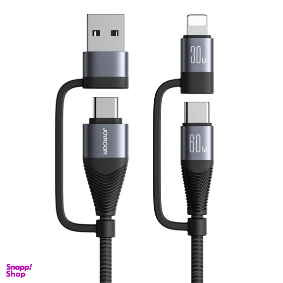 کابل دیتا USB/Type-C به Lightning/Type-C جوی روم مدل SA37-2T2 طول 1.2 متر