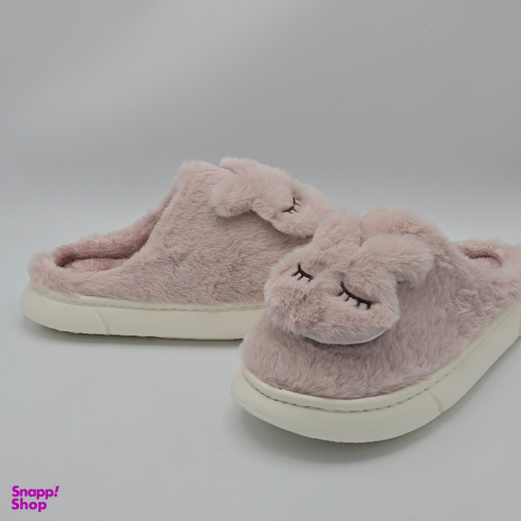 دمپایی حوله ای مدل خرگوشی کد 426 رنگ صورتی