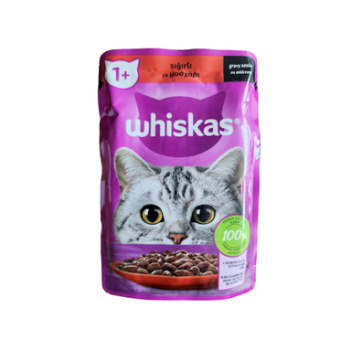 پوچ گربه ویسکاس طعم گوشت گاو وزن 85 گرم