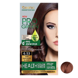 کیت رنگ مو کلینیک کیندی شماره 6.53 رنگ بلوند شکلاتی تیره