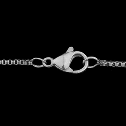 گردنبند مدل مکعب عشق رنگ نقره ای