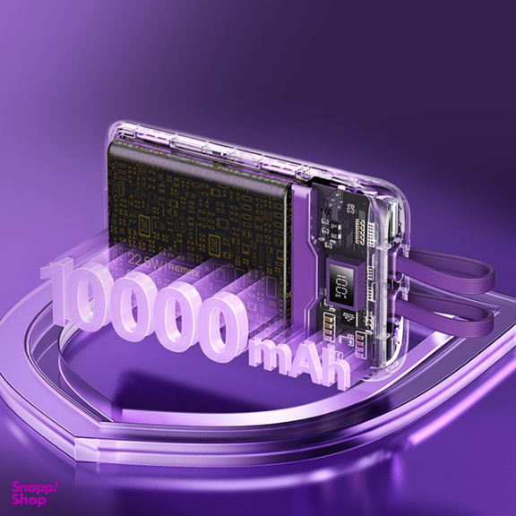 پاوربانک ریمکس مدل RPP-591 کد 15 ظرفیت 10000 میلی‌ آمپر ساعت
