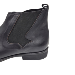 نیم بوت مردانه چرم ریباری مدل Z30 رنگ مشکی