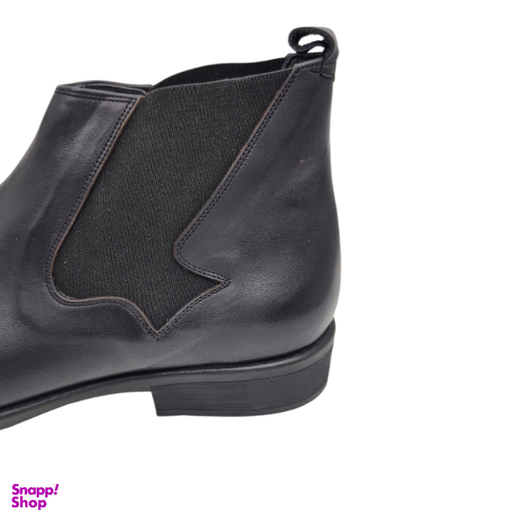 نیم بوت مردانه چرم ریباری مدل Z30 رنگ مشکی