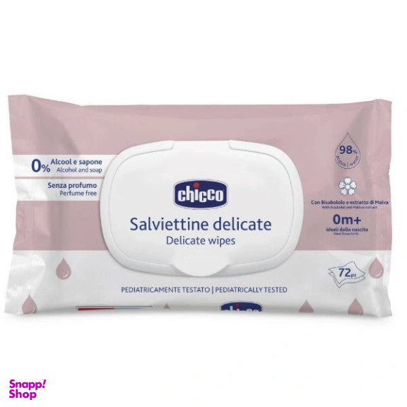 دستمال مرطوب چیکو مدل Salviettine بسته 72 عددی