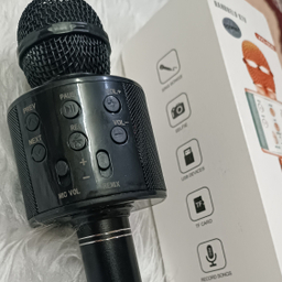 میکروفن بلوتوثی اسپیکر دار مشکی مدل ws-858