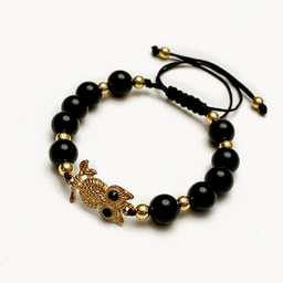 دستبند زنانه مدل جغد و سنگ انیکس سورا کد B008