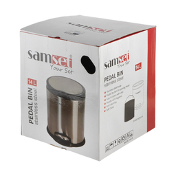 سطل زباله سام ست مدل استوانه ای ظرفیت 14 لیتری