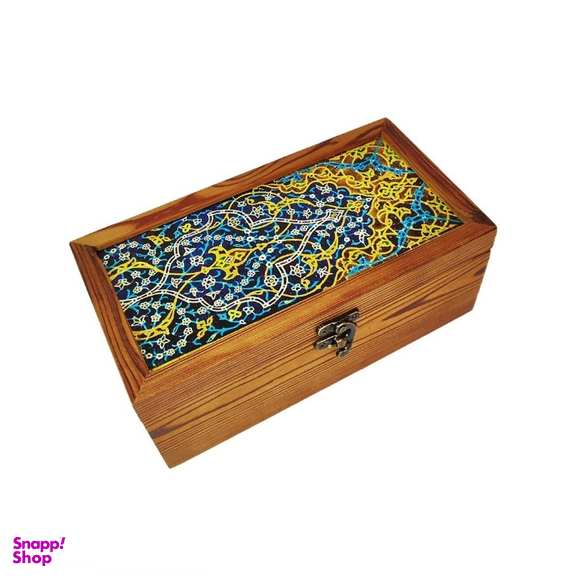 جعبه هدیه زعفران ستاره زعفرانیه مدل شاهکار