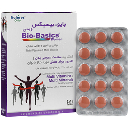 قرص مولتی ویتامین خانم ها بایوبیسیکس نیچرز انلی بسته 30 عددی